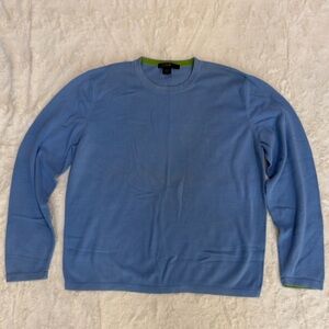 J. Crew Men's Light Blue Crewneck Sweater